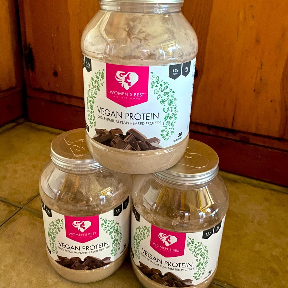 One container Women’s Best Chocolate Vegan Protein